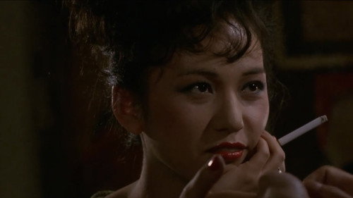 Woman in Black Lingerie