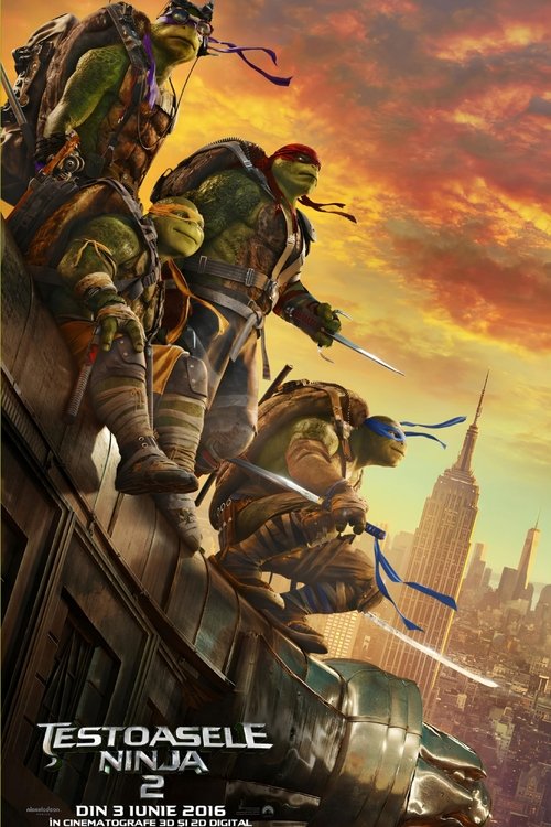 Poster pentru Țestoasele Ninja adolescente 2: Afară din umbre