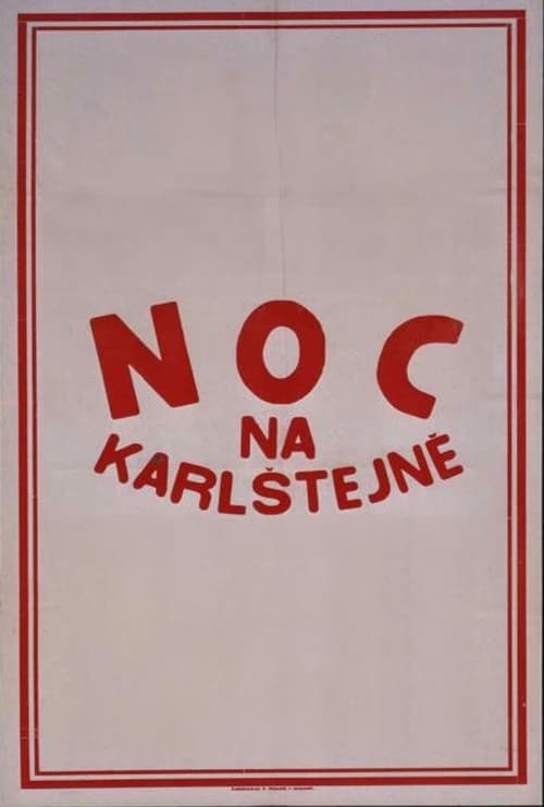 Poster Noc na Karlštejně 1920