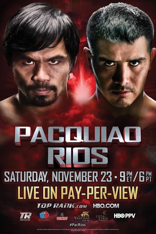 Poster Manny Pacquiao vs. Brandon Ríos 2013