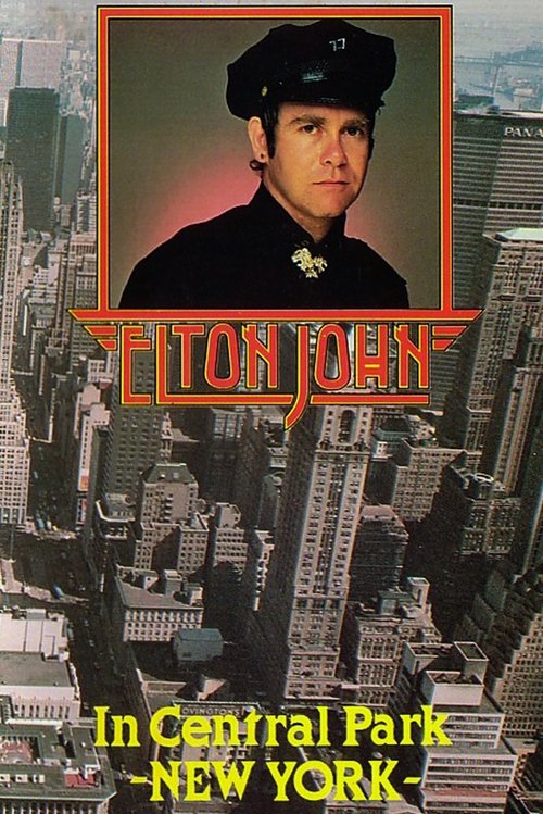 Elton John in Central Park, New York (1980) poster