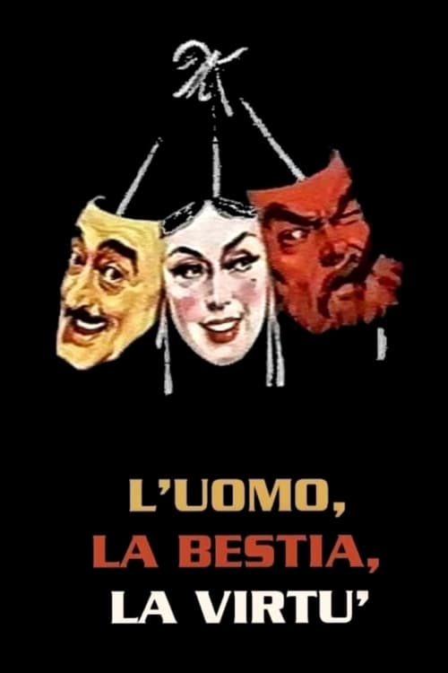 Poster L'uomo, la bestia e la virtù 1953