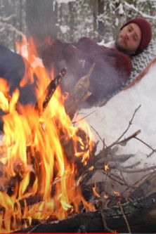 3 Days Solo Winter Camping - deep snow, no tent, below -20°C poster