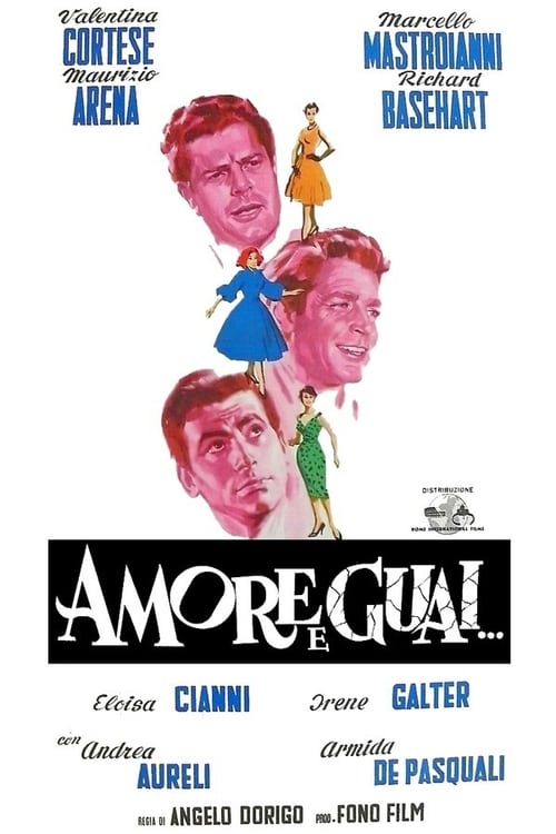 Poster Amore e guai... 1958