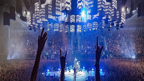 Metallica Live Barcelone Backdrop Blur