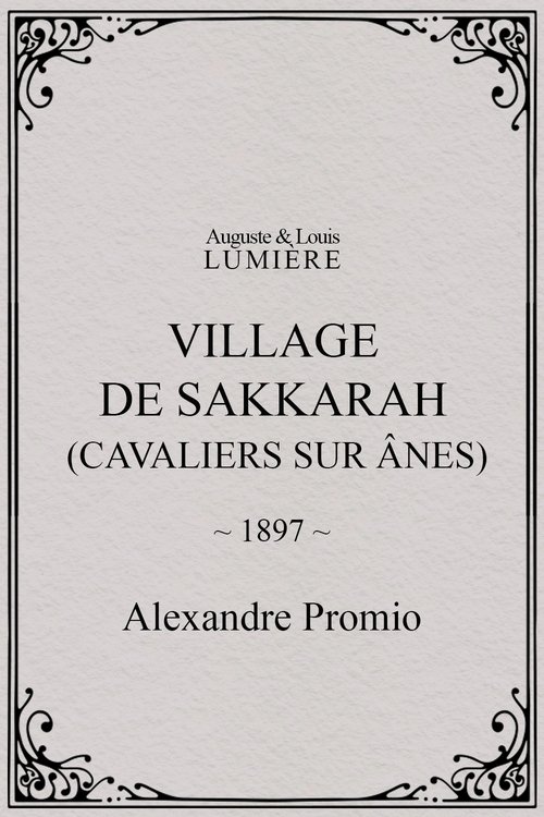 Village de Sakkarah (cavaliers sur ânes)