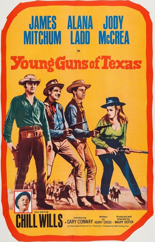 Young Guns of Texas movie poster player