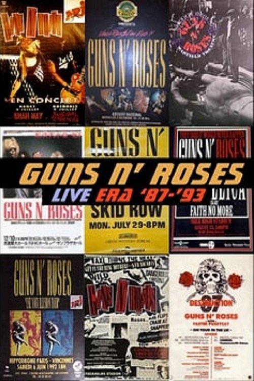 Guns N' Roses Live Era movie poster player
