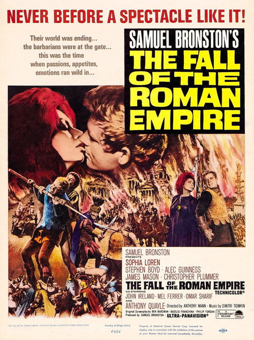 The Fall of the Roman Empire poster