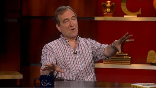 Escena del episodio 26 de la temporada 9 de la serie The Colbert Report