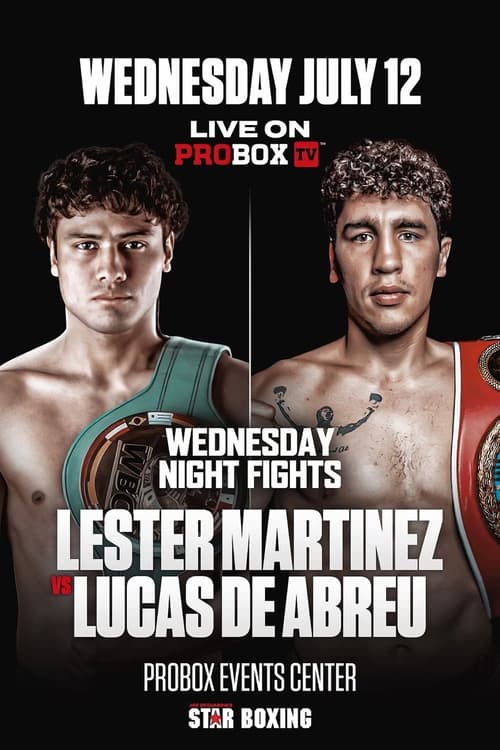 Poster Lester Martinez vs. Lucas de Abreu 2023