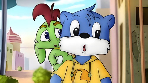 蓝猫典典环游记 - Season 1 Backdrop Blur
