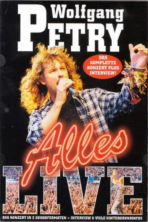 Poster Wolfgang Petry - Alles live 1999