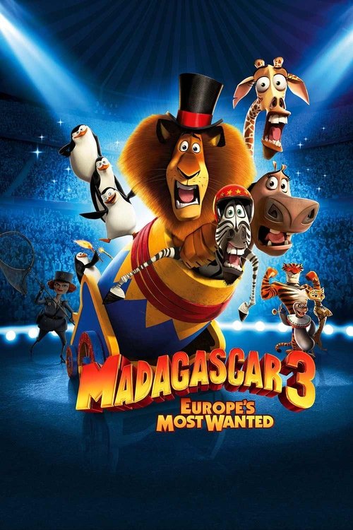 Grootschalige poster van Madagascar 3 - Op Avontuur In Europa