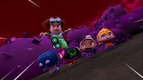 Mini Beat Power Rockers: A Superheroic Night Backdrop Blur