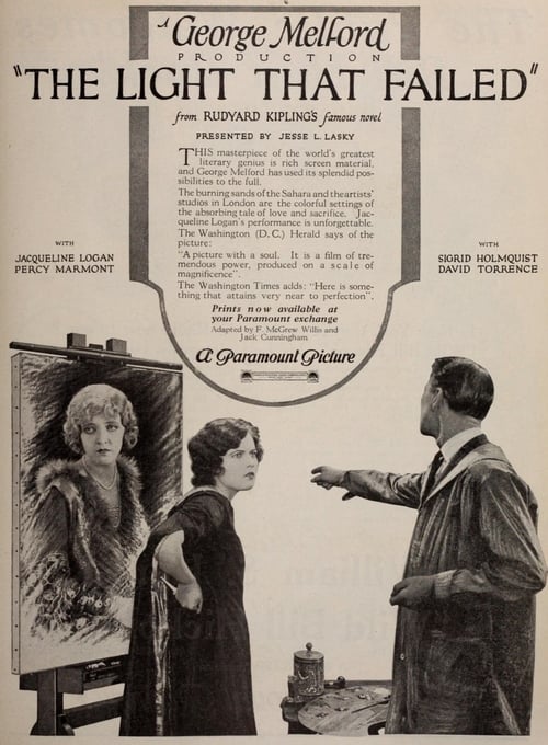 The Light That Failed (1923) poster