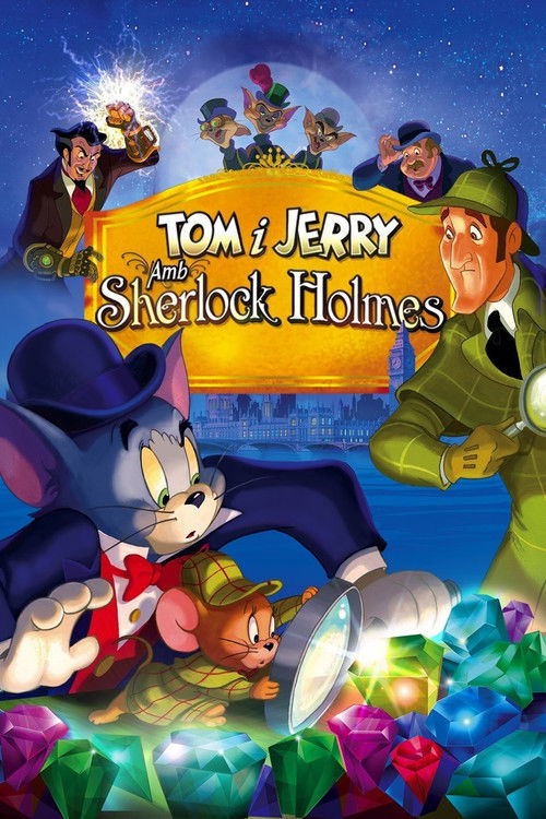 Cartell de Tom i Jerry amb Sherlock Holmes