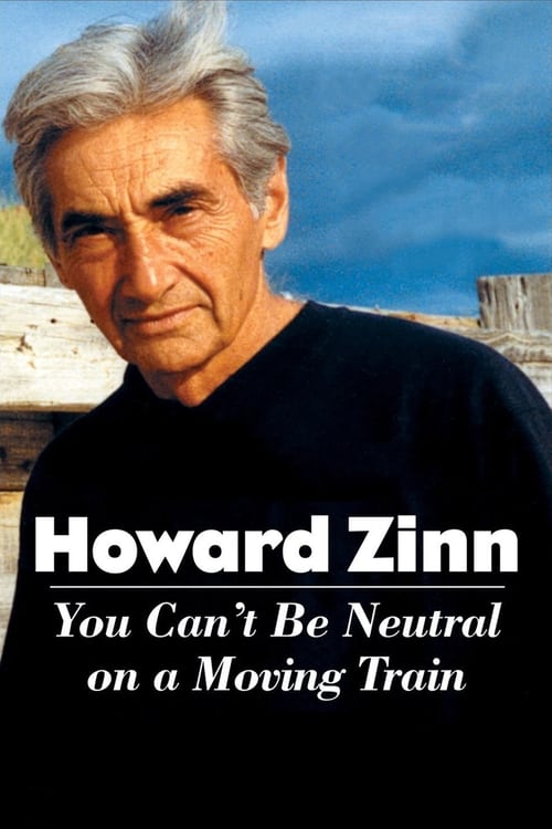 Grootschalige poster van Howard Zinn: You Can't Be Neutral on a Moving Train