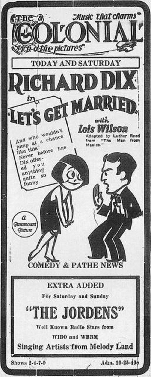 Let's Get Married movie poster player