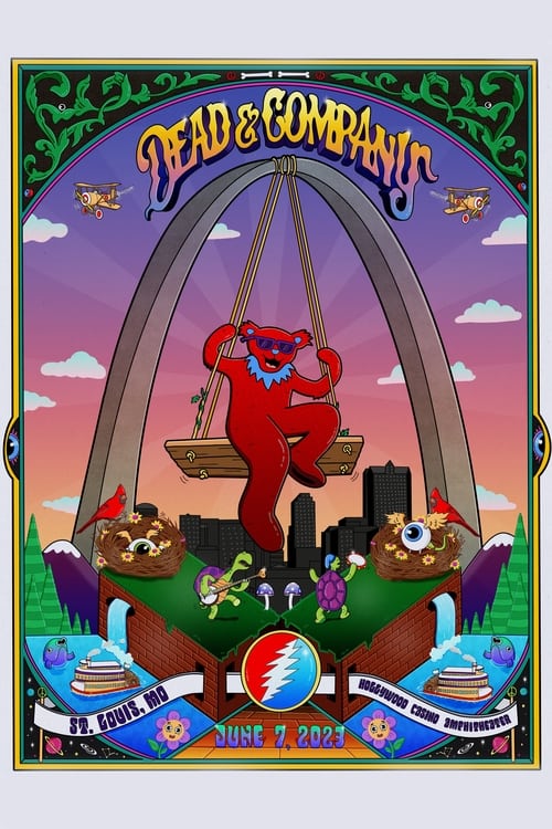 Poster Dead & Company: 2023-06-07  Hollywood Casino Amphitheatre, Maryland Heights, MO, USA 2023