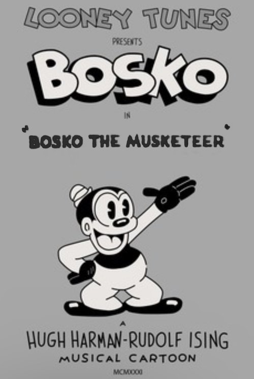 Poster Bosko the Musketeer 1933