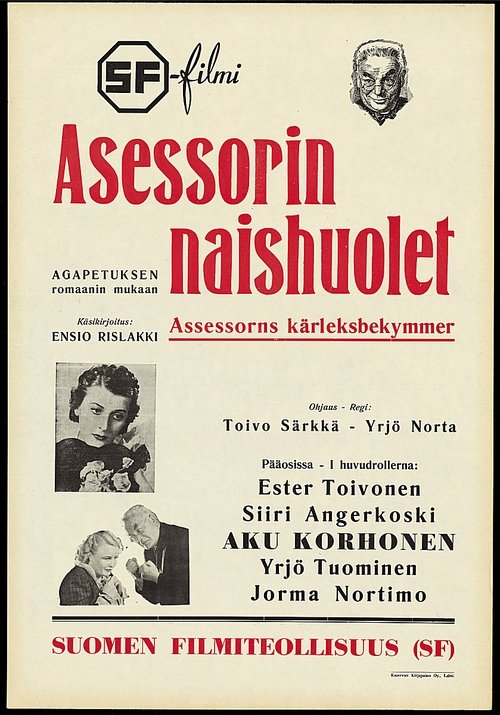 Asessorin naishuolet (1937) poster