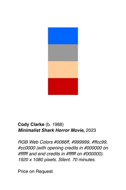 Minimalist Shark Horror Movie poster