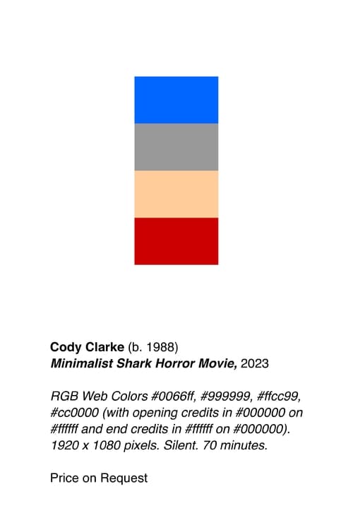 Minimalist Shark Horror Movie (2023) poster