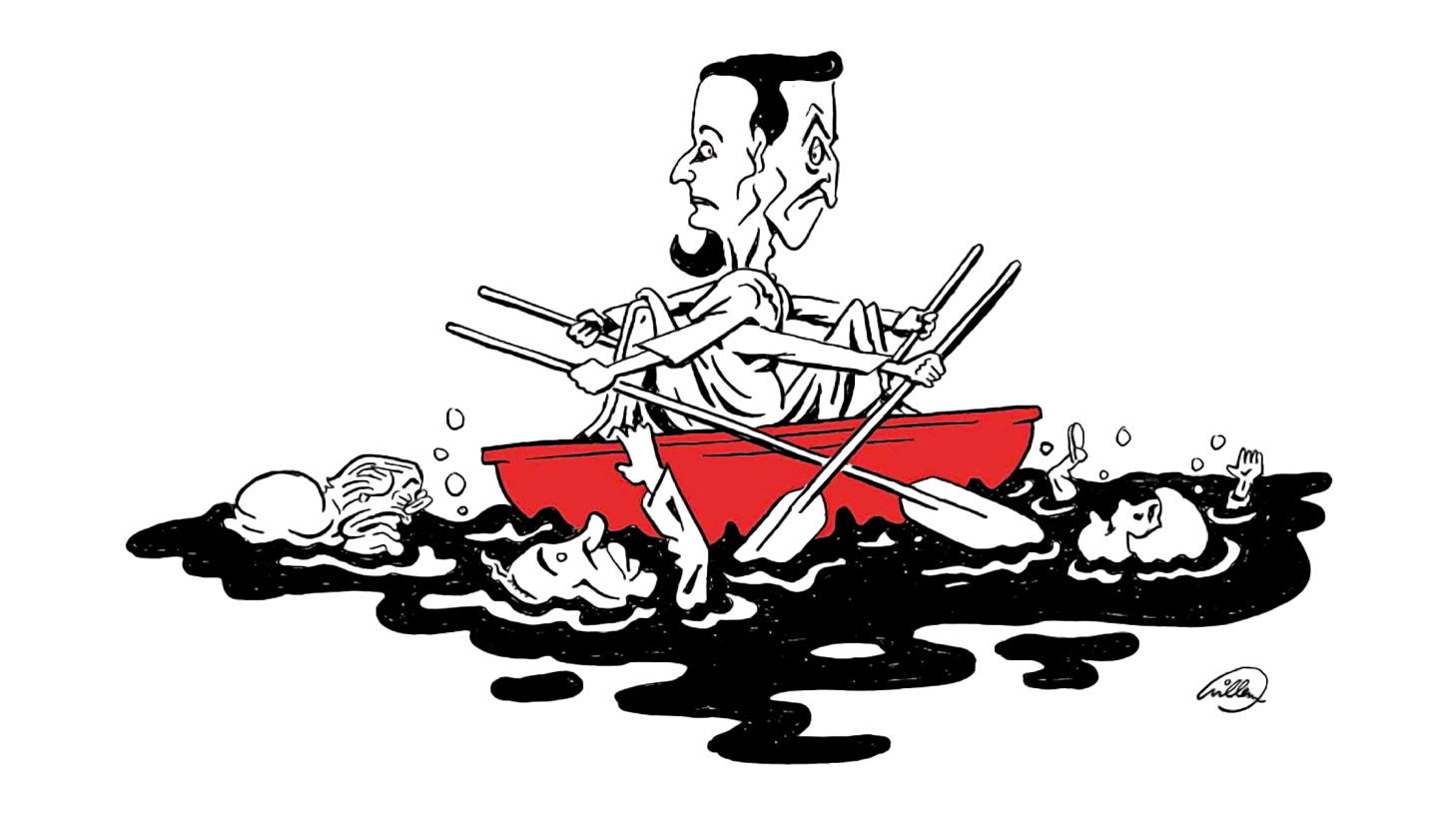 Ségo et Sarko sont dans un bateau...'s poster