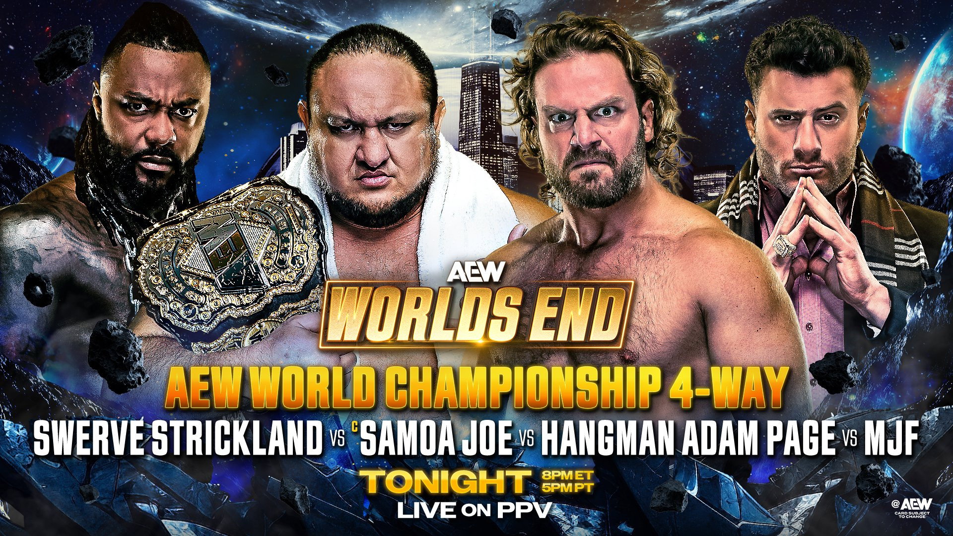 AEW Worlds End 2025's poster