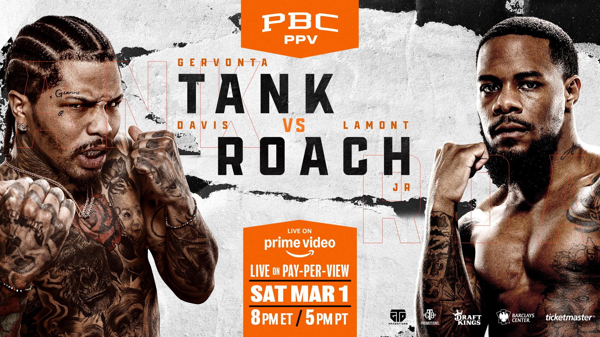 Gervonta Davis vs. Lamont Roach's poster