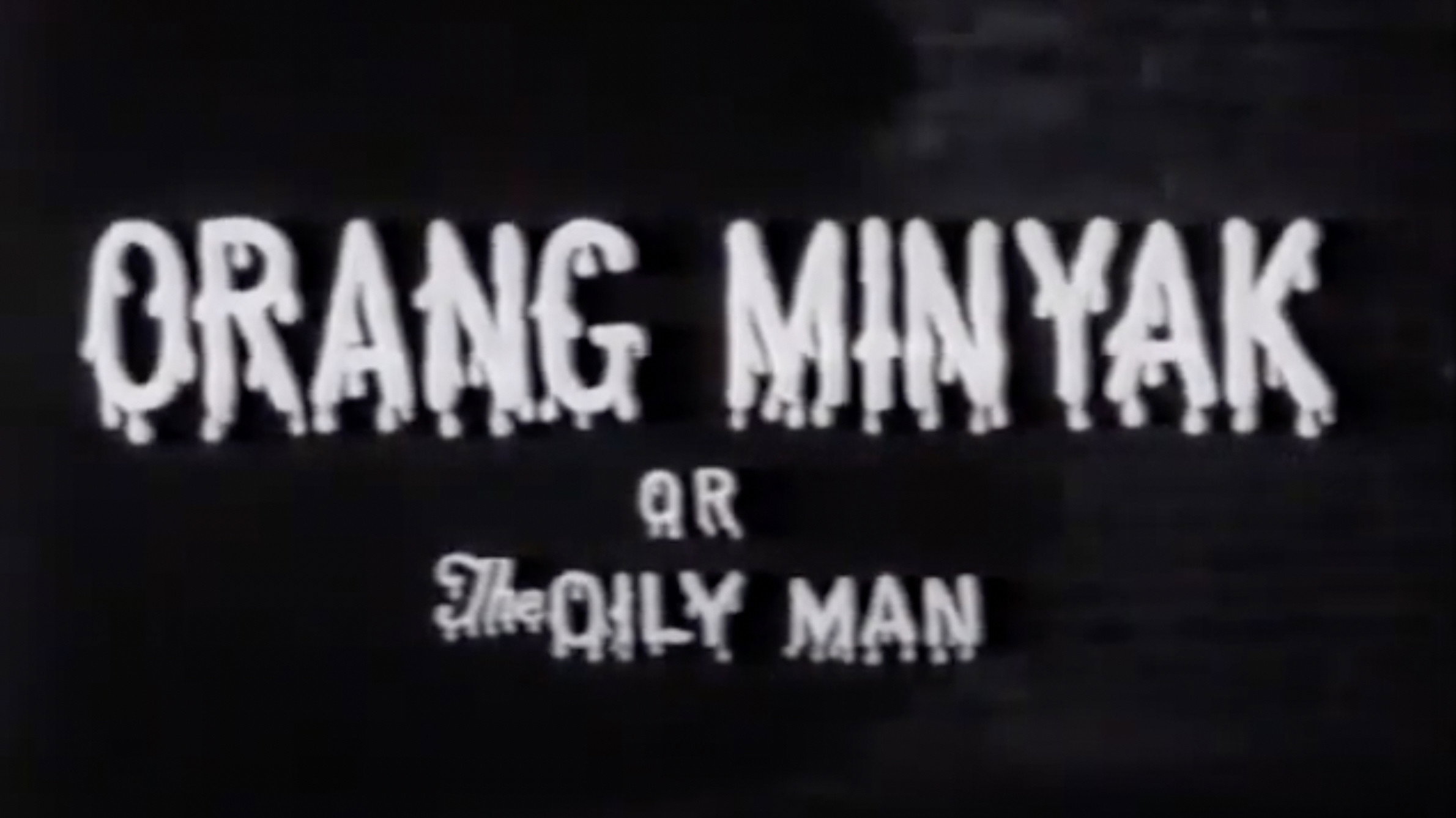 The Oily Man's poster