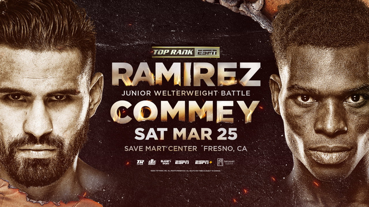 Jose Ramirez vs. Richard Commey's poster