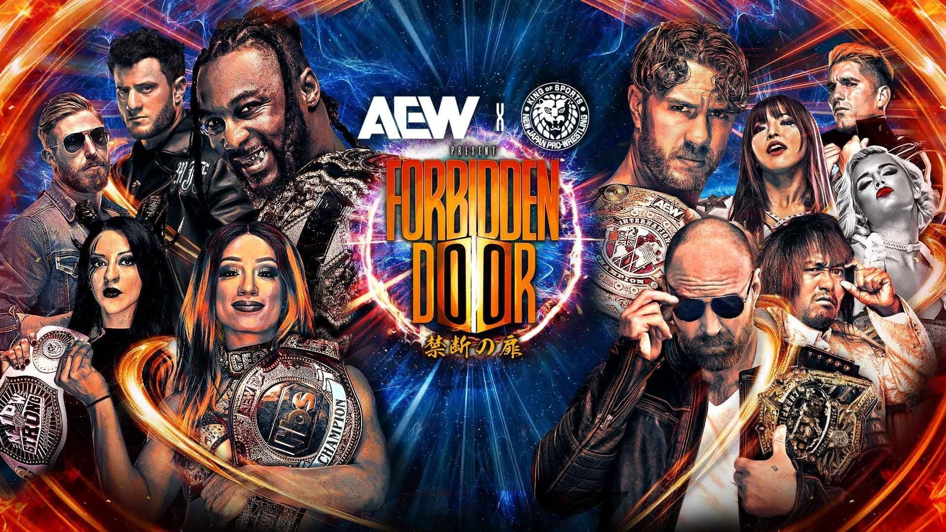 AEW x NJPW Present Forbidden Door 2024's poster