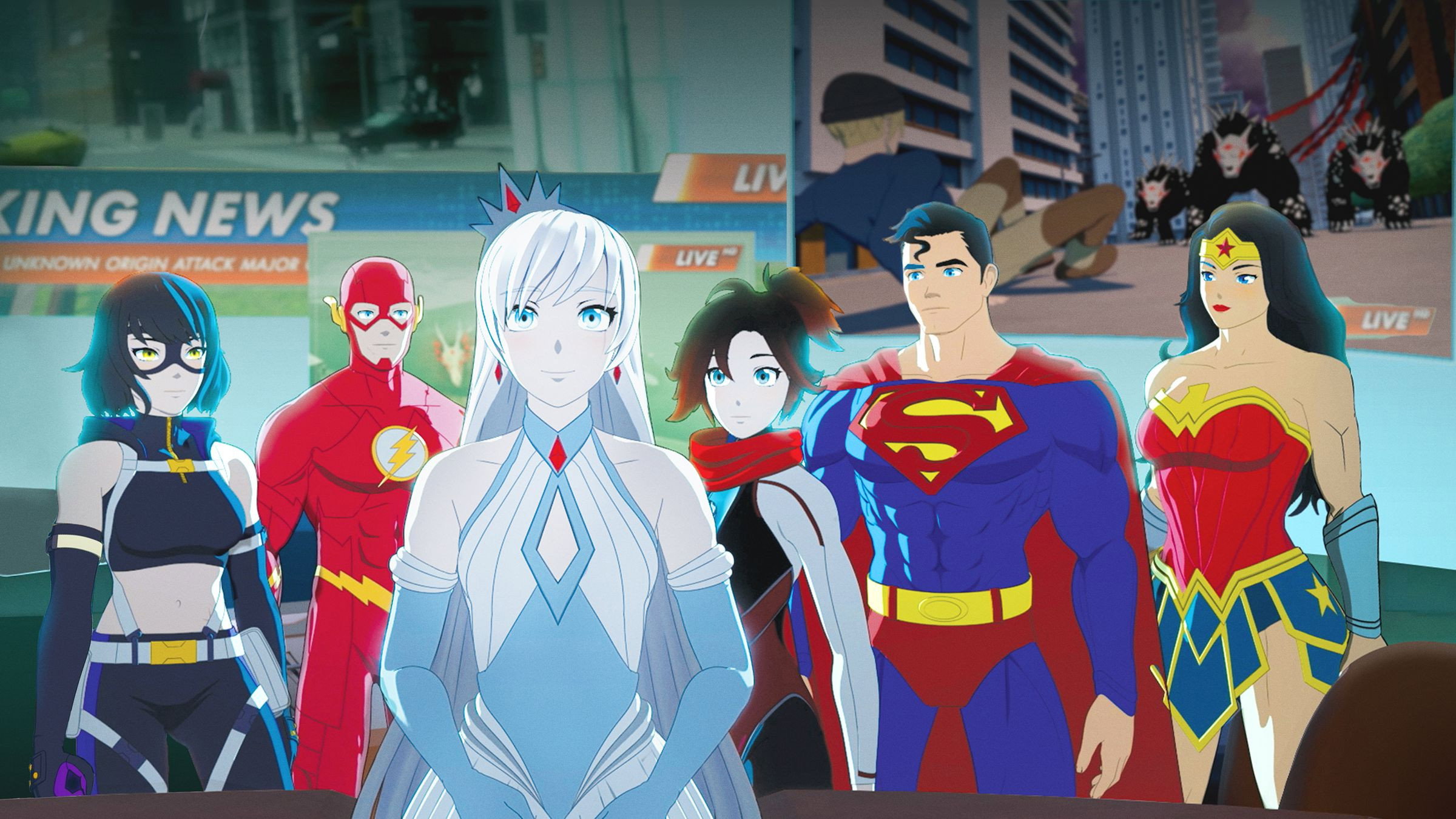 Justice League x RWBY: Super Heroes & Huntsmen, Part Two's poster