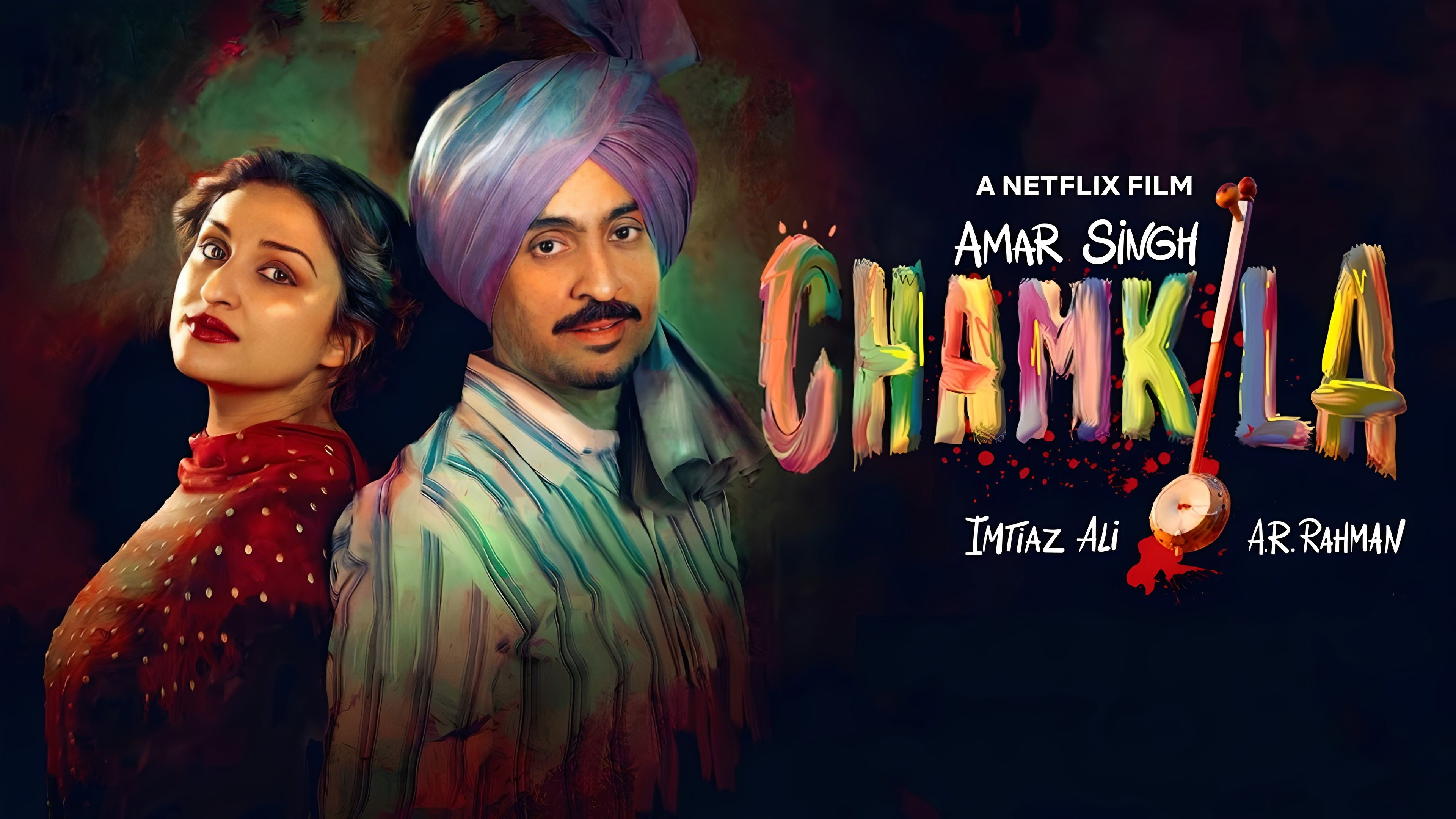 Amar Singh Chamkila's poster