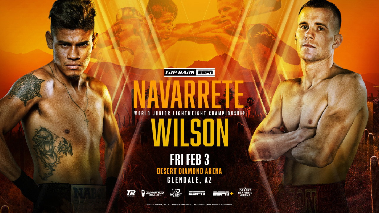 Emanuel Navarrete vs. Liam Wilson's poster