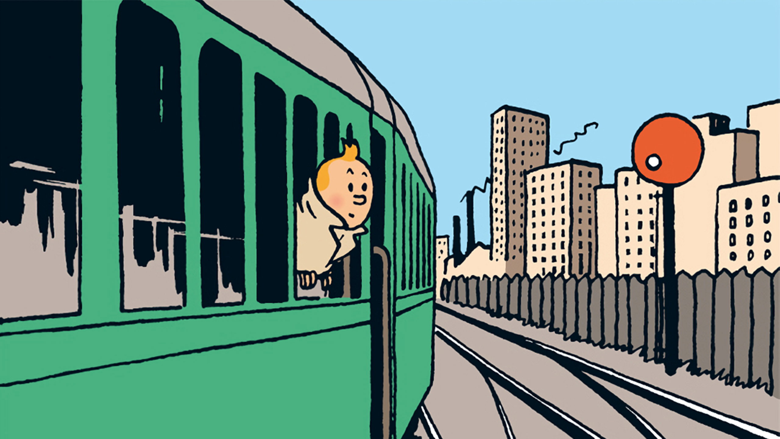 Tintin in America's poster