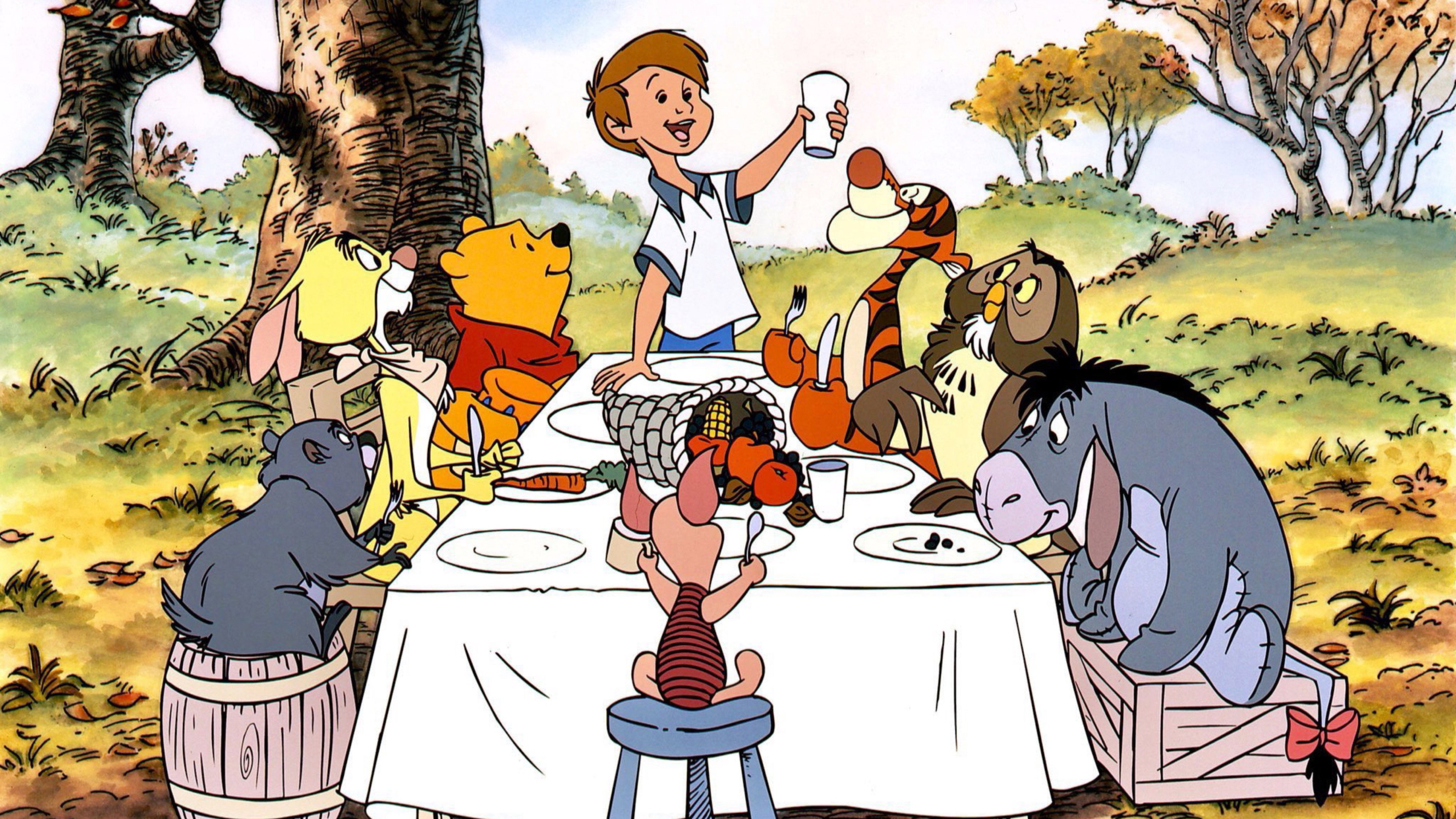 A Winnie the Pooh Thanksgiving's poster