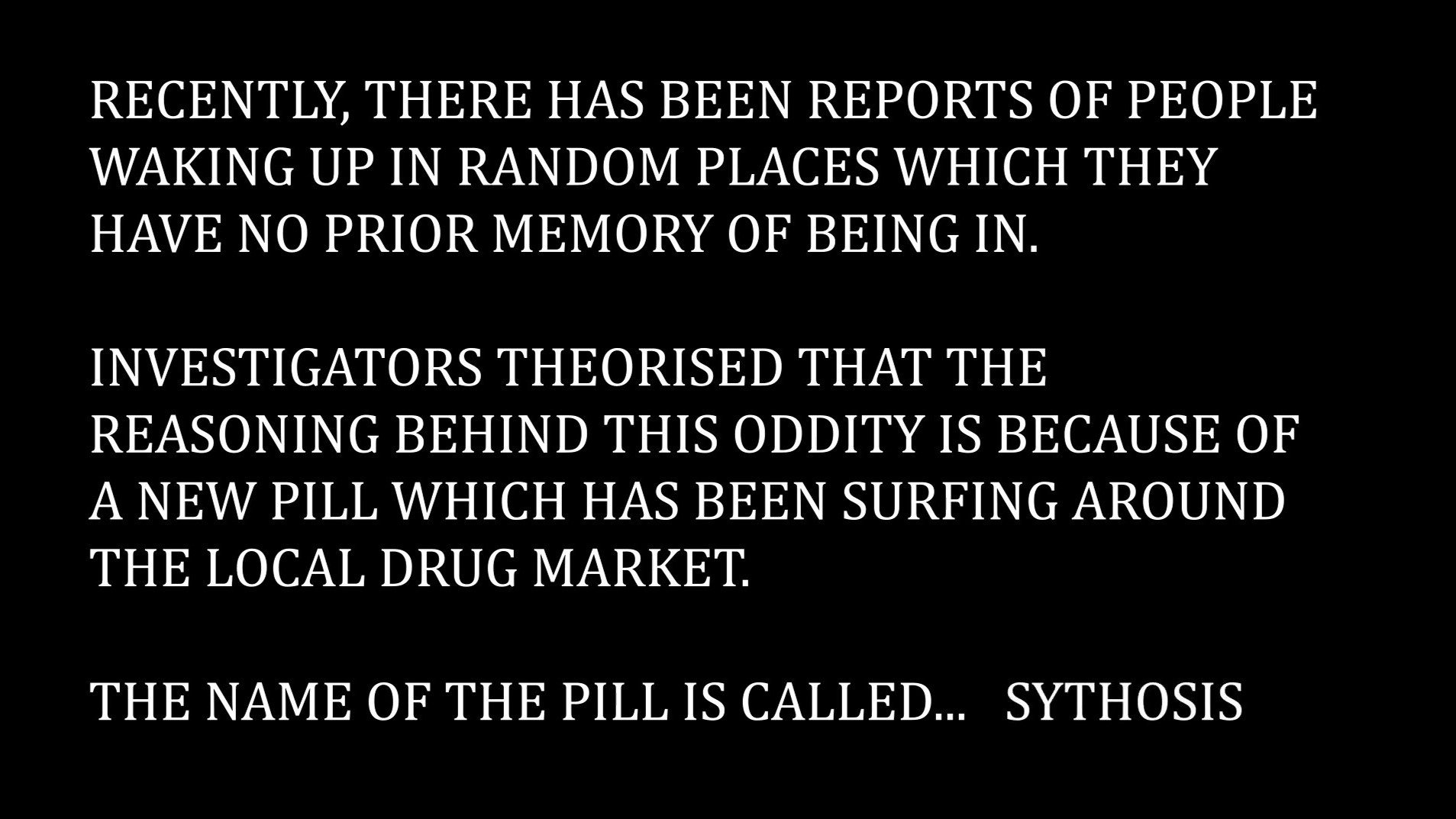Sythosis's poster