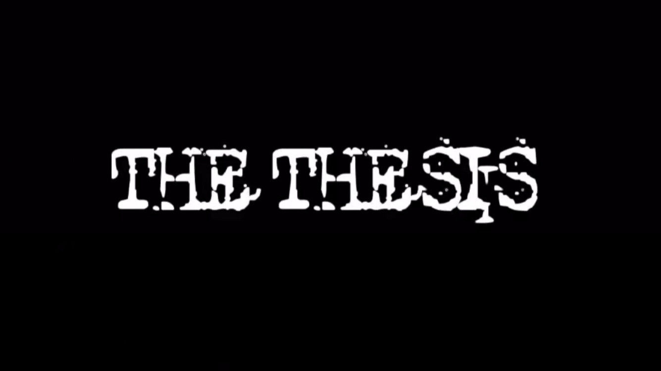 The Thesis's poster