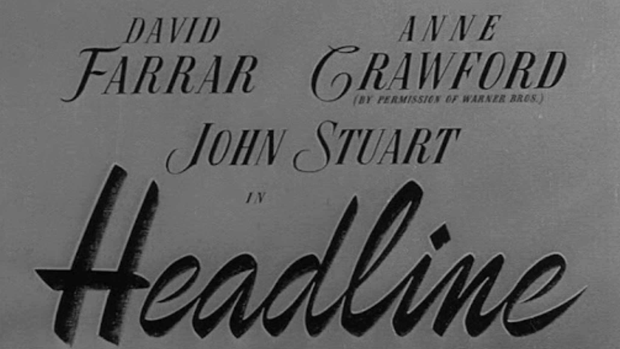 Headline's poster