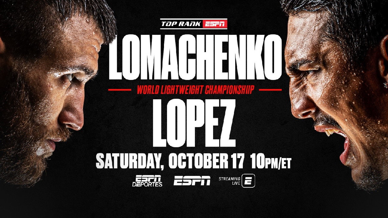 Vasyl Lomachenko vs. Teófimo López's poster