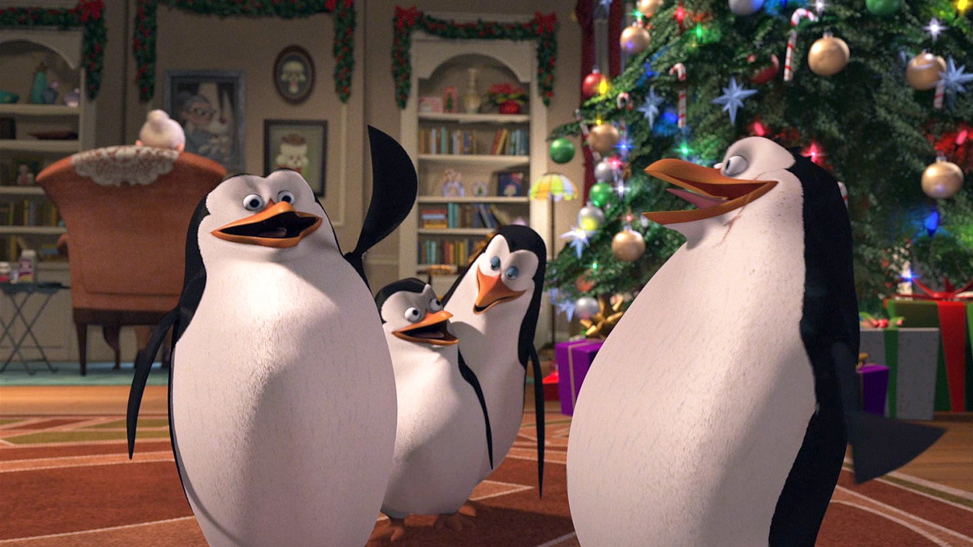 The Madagascar Penguins in a Christmas Caper's poster