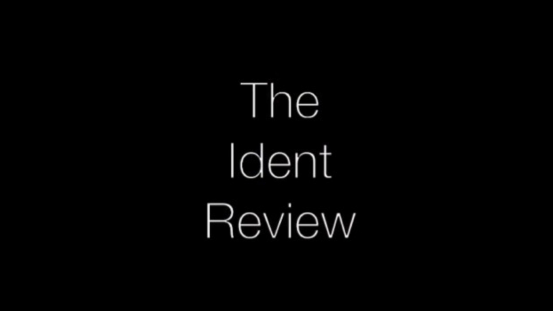 The Ident Review's poster