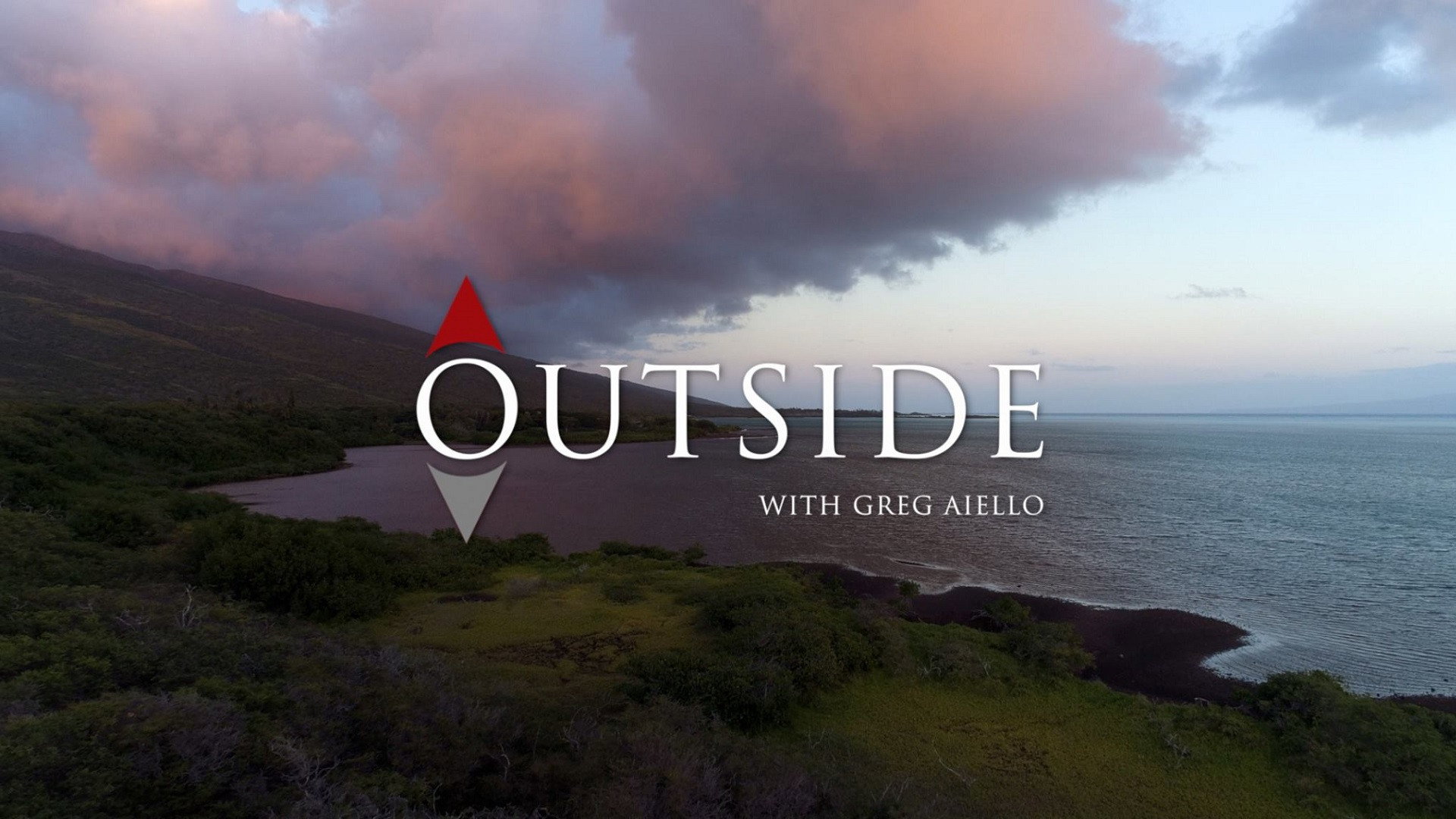 Outside with Greg Aiello's poster