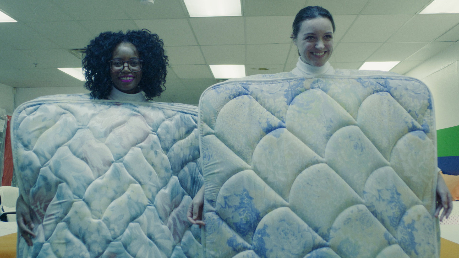 Step Into The Mattress's poster