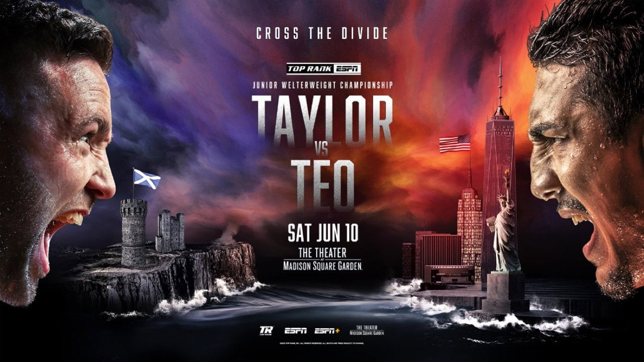 Josh Taylor vs. Teofimo Lopez's poster