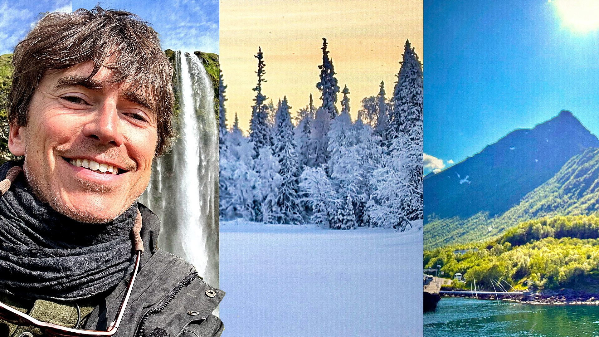 Scandinavia with Simon Reeve's poster