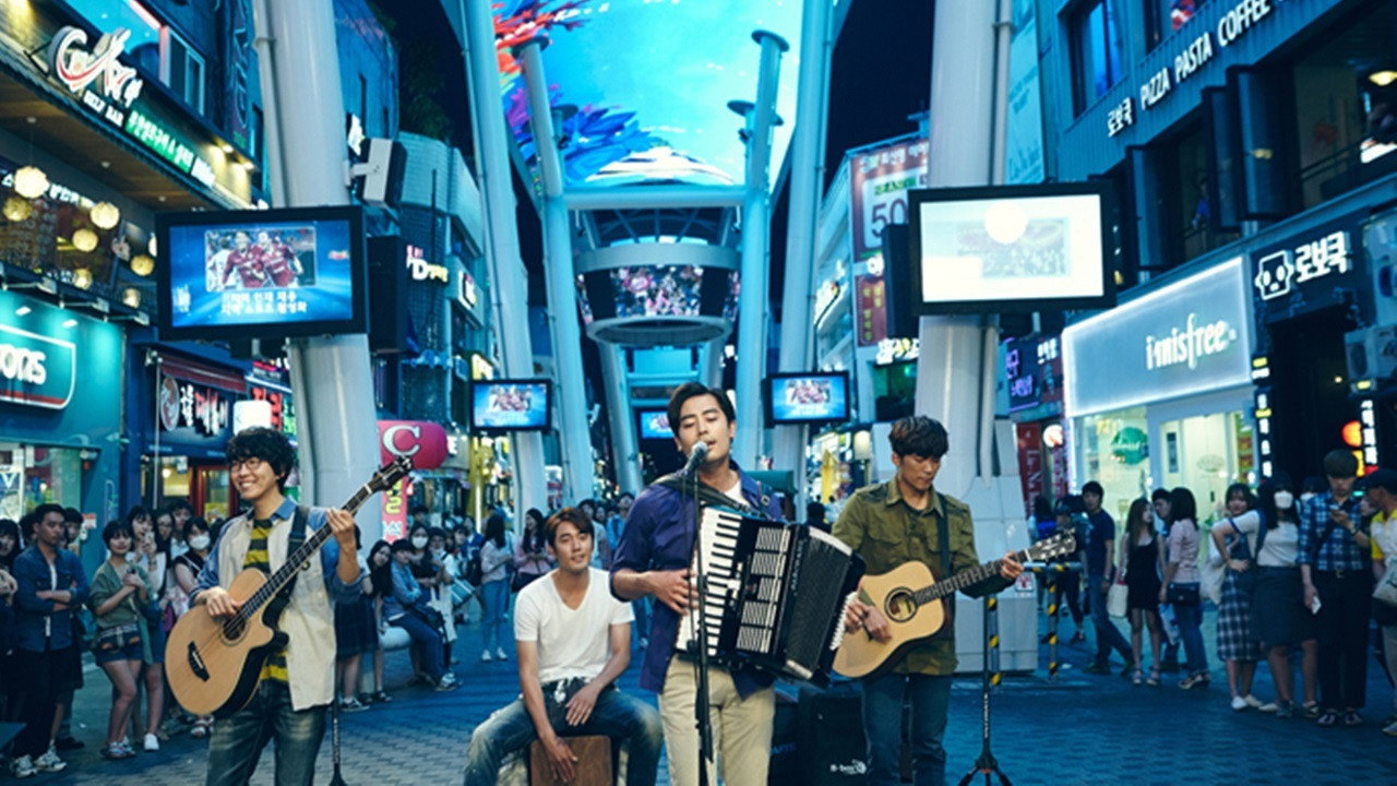 Blue Busking's poster